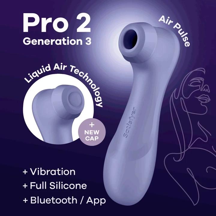 Satisfyer - Pro 2 Stimulator With App And Interchangeable Tips