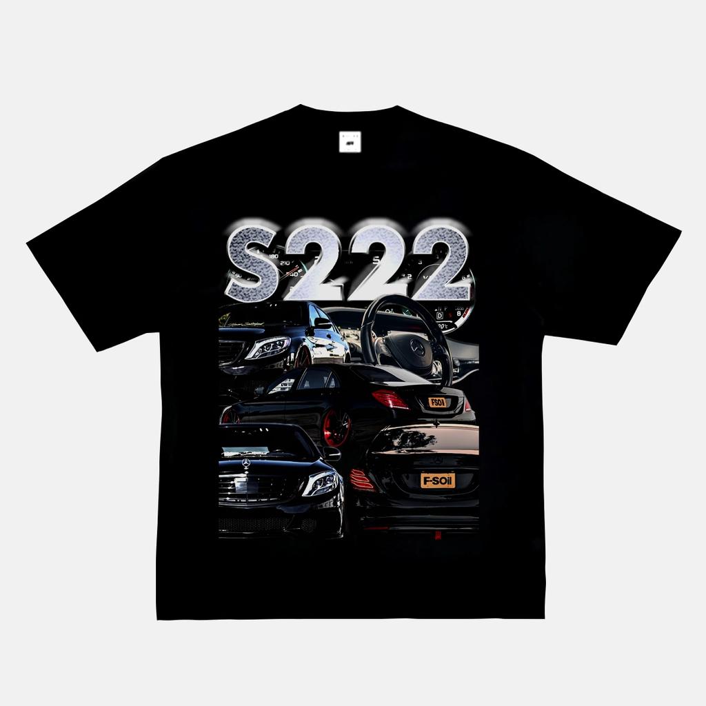 2024 RWB Car Black and White Short Sleeve JDM Car Culture T-shirt Hip Hop American Small Neckline Hiphop Top Vintage