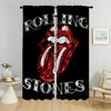 Украшение на Хэллоуин Занавески от комаров The Rollings Stones 2 шт. Тюль для спальни Современные шторы для гостиной Жалюзи