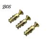 Brick Wall Expansion Screw 30 Sets 6x14mm Short Set, Heavy-Duty Metal Thread Restoration Countersunk Head Strong Grip for Cabinet Hinge Repair