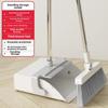 Folding Broom & Dustpan Set with Comb Teeth - Soft Bristle, Rotating Sweeper