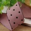 Korean Polka Dot Flocked Ribbon Bow for Children's Hair and Clothing Accessories