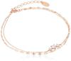 Silver Bracelet 112214131905 Pink Gold [Yondo Sea] Women's
