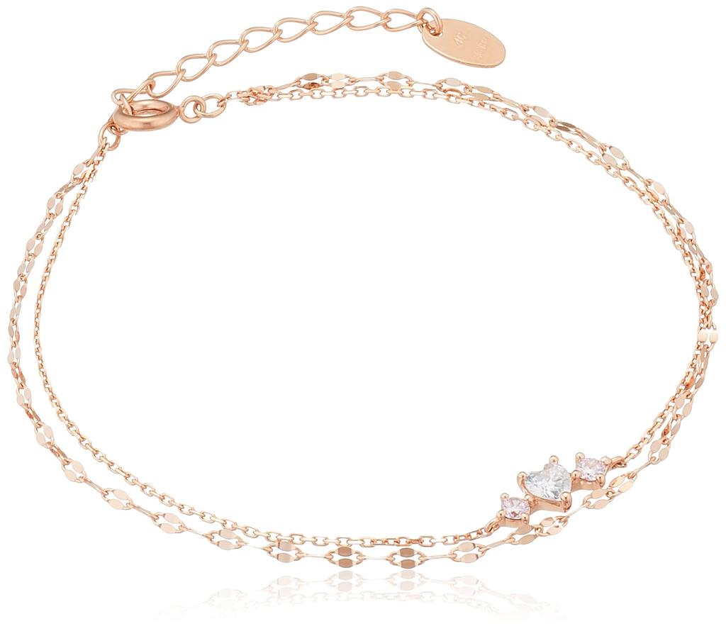 Silver Bracelet 112214131905 Pink Gold [Yondo Sea] Women's