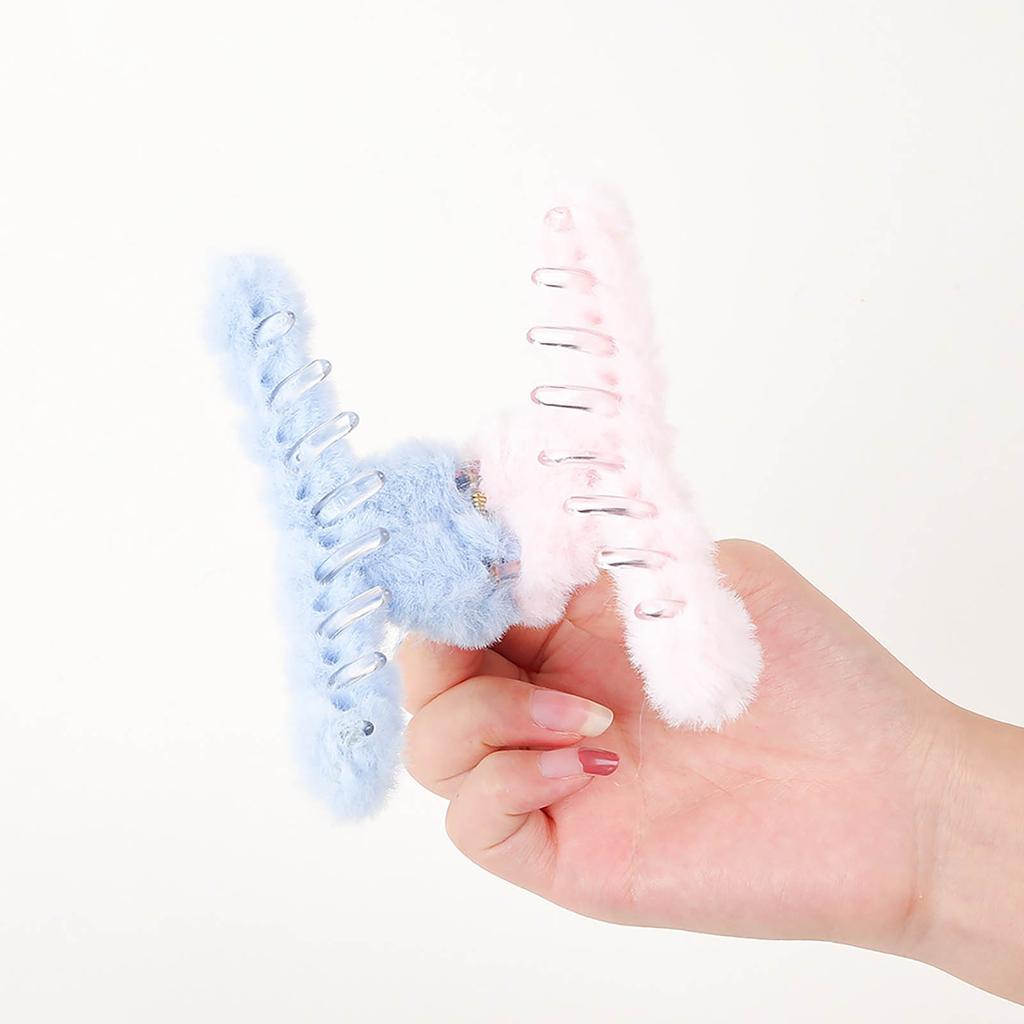 Plush Hair Clip Faux F-ur Hair Claws For Women Combs Clamps Autumn Winter Hairpins Fashion Hairgrips Hair Accessories
