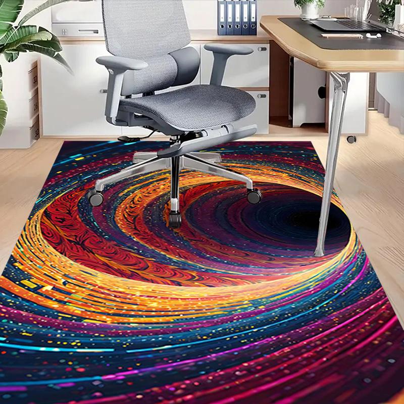 1PC Vortex Swirl Extra Large Non Slip Floor carpet, Office, family, bedroom, Studio Large Area Rug Indoor Rugs, , Vibrant Colors