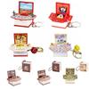 Foldable Bag Funny Pendant Novelty Finger Key Rings Fashion Mini 3D Book Keychains  Birthday Gift