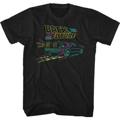 Назад в будущее Классический автомобиль Графическая футболка Camiseta Летняя футболка с коротким рукавом Назад в будущее хлопковая мужская футболка топ#Цвет(2)