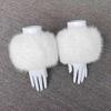 Women's Winter Plush Fur Wrist Cuffs - Imitation Fox, Raccoon, Rabbit Fur Sleeves Gloves.