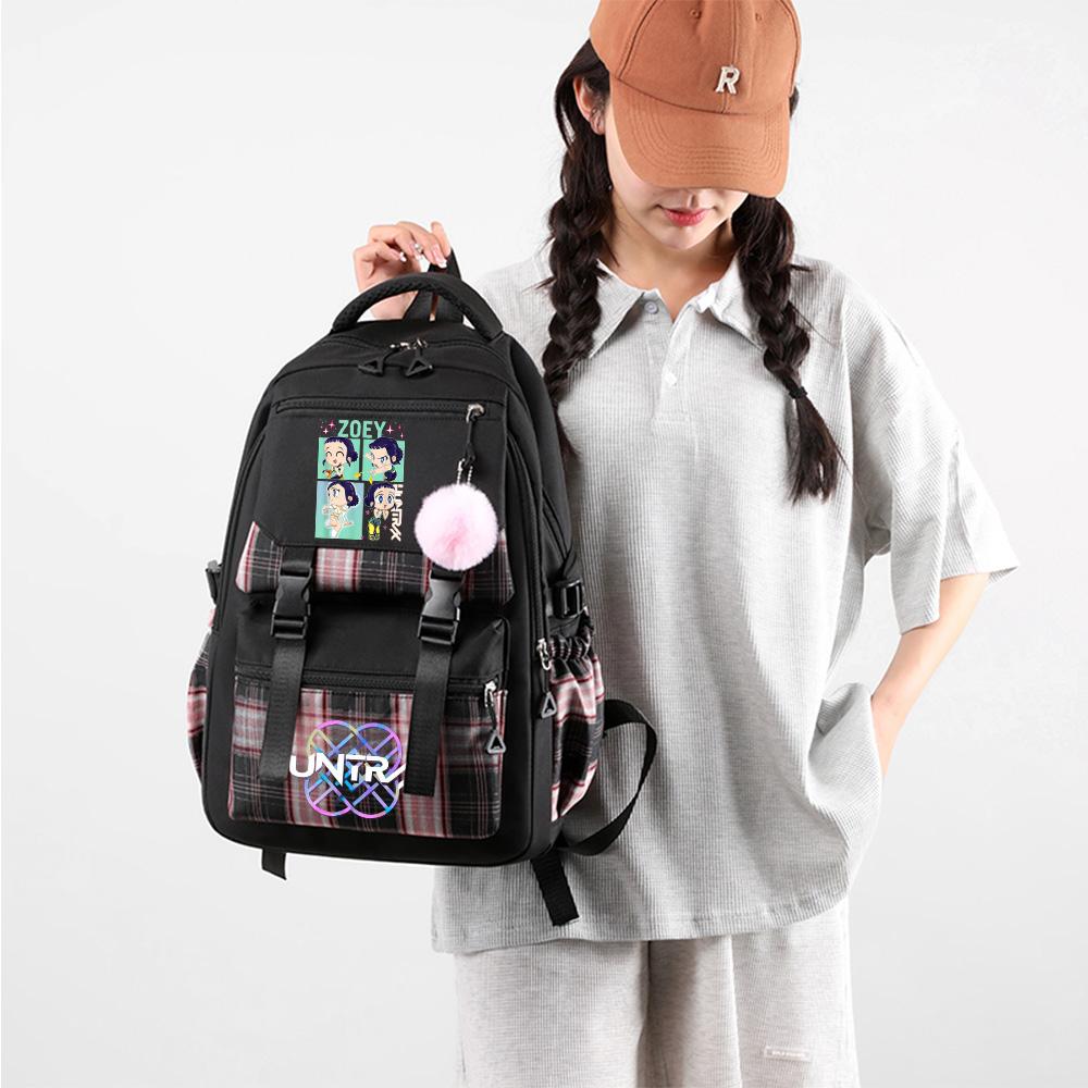 Anime Cartoon K-Pop Printed Large Capacity Backpack for Teenger Student Girl Boy Schoolbag Bookbag Kid Gift Women Waterproof Travel Bag Mochila