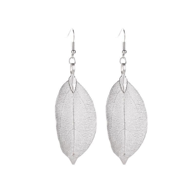 Европейские и американские серьги из сплава в стиле холодного ветра, женские ретро серьги в виде листьев, трансграничная бижутерия, модные серьги женские