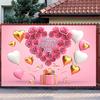 Фон для вечеринки «С Днем матери» Спасибо Матери Цветок Роза Сердце Цветочный Розовый Фотофон Реквизит для фотостудии