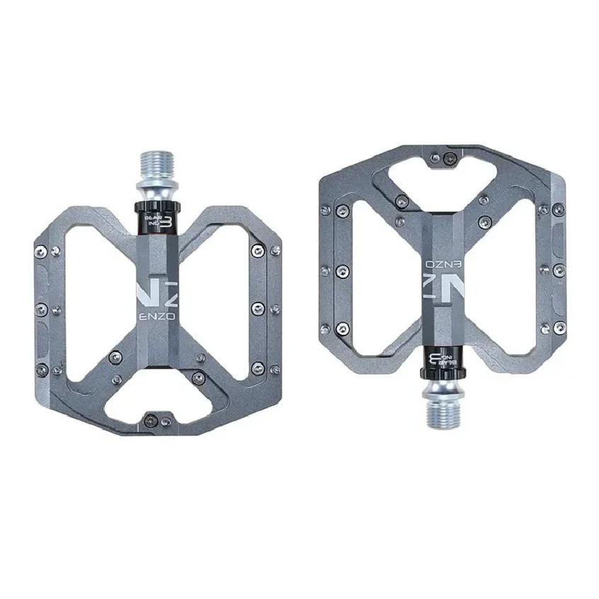 ENZO Flat Foot Ultralight Mountain Bike Pedals MTB CNC Aluminum Alloy Sealed 3 Bearing Anti-slip Bicycle Pedals Bicycle Parts