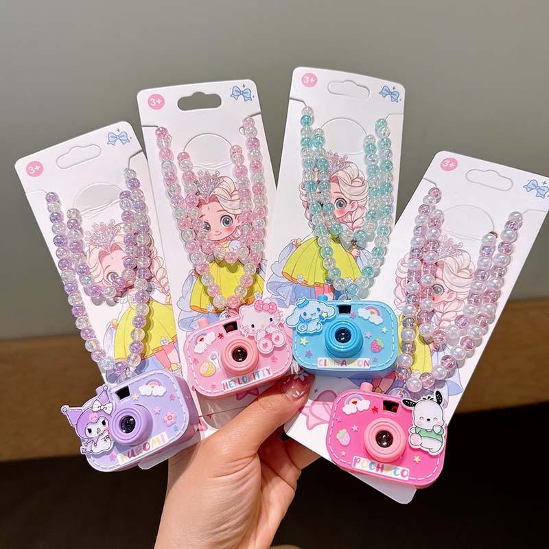 Ожерелье с проекционной камерой, Детское и студенческое ожерелье из бусин, Милый и забавный маленький подарок для малышей, Цепочка на шею