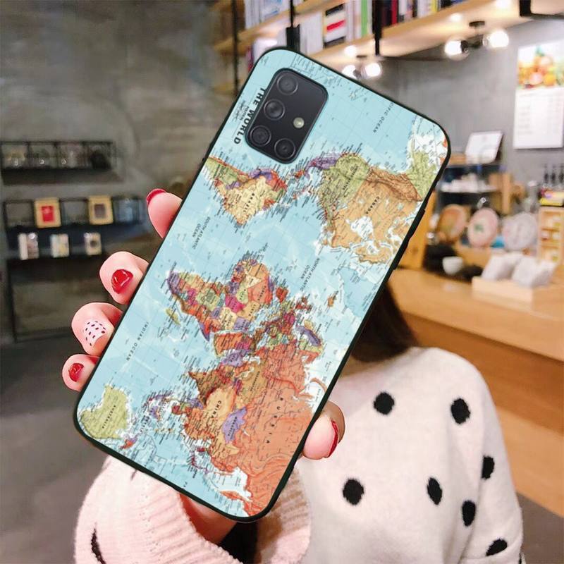 Чехол для телефона «Путешествие по карте мира» для Samsung Galaxy A21S A01 A11 A31 A81 A10 A20E A30 A40 A50 A70 A80 A71 A51