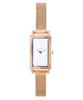 Hagen Micro Rose Gold Tone Stainless Steel White Dial Quartz SKW3148 Women's Watch