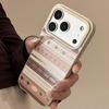 Позолоченная кожа для чехла телефона Apple 17promax 16 для iPhone 15 Персонализированная Коричневая текстура 13 для Huawei для Samsung