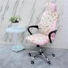 Stretch Game Chair Cover with Headrest for Office Internet Cafe Computer Armrest Gaming Chair Covers Printed Fabric Seat Case