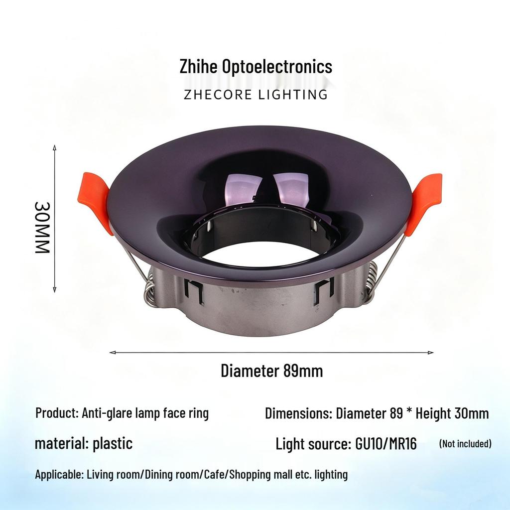 GU10 Высококачественный круглый корпус MR16 Потолочный встраиваемый спот Downlight