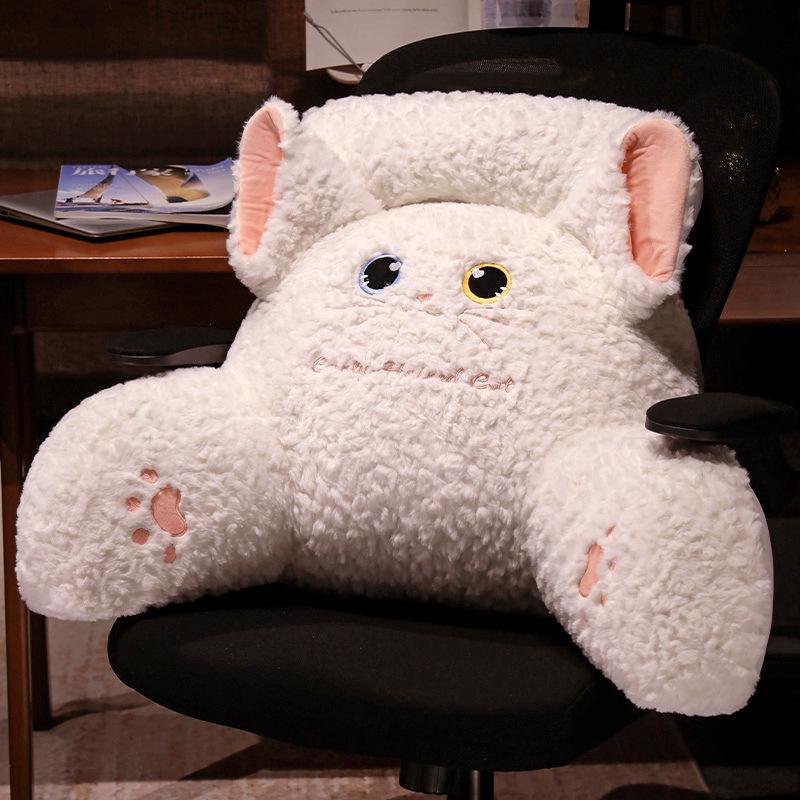 Мягкая прикроватная подушка: Большая подушка для поддержки спины для кровати или дивана — идеально подходит для общежития и отдыха с телефоном