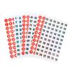 3 листа наклеек с номерами 1-180, этикетки для цвета лака для ногтей, круглые голографические для маркировки