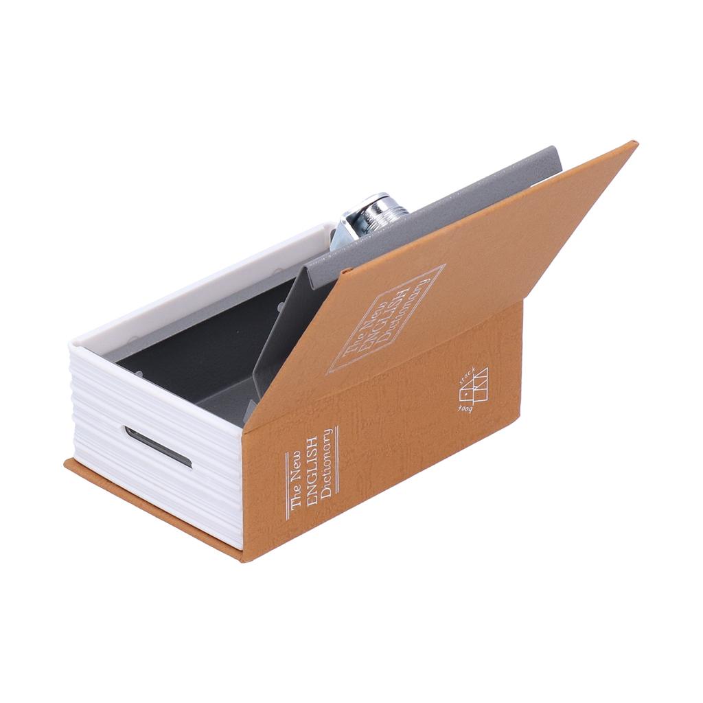 Мини Сейф Книга-симуляция Безопасность Деньги Ювелирные изделия Коробка с замком Ключи для дома офиса