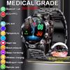 2024 New Healthy Uric Acid Smart Watch Men ECG+PPG Fitness Tracker Clock Bluetooth Call Sports Smartwatch