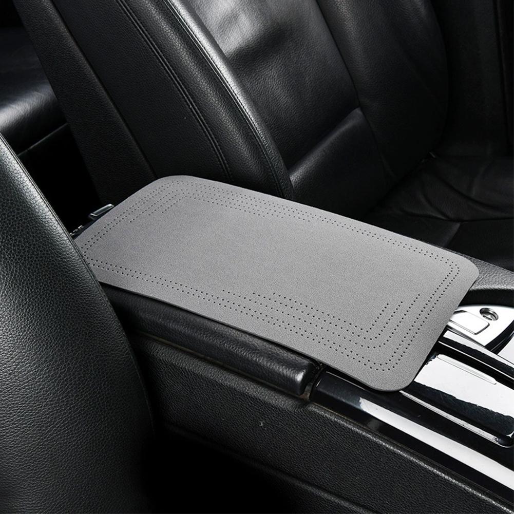 Car Suede Armrest Box Pad Car Center Armrest Box Cover Plush All Season Universal Elbow Support Pad
