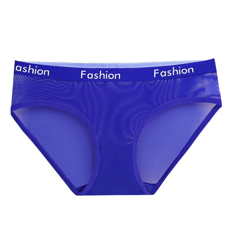 Сексуальные трусики для женщин, бесшовные трусы ikule, прозрачное нижнее белье из сетчатой ​​пряжи с низкой талией N04
