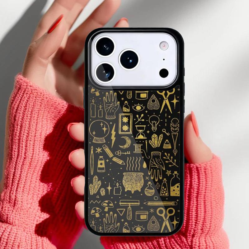 Чехол для телефона 'Лунная магия ведьмы' для iPhone 17 Air 16e 15 14 13 Pro Max Задняя крышка для 12 11 Pro Coque