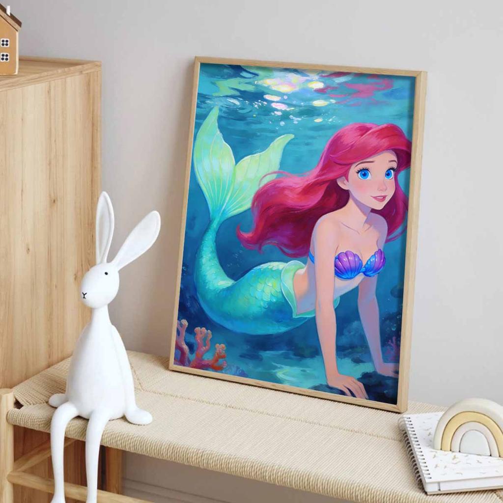 Disney Mermaid Princess Diamond Painting Art Mosaic Kit Handmade diy5D Home Decor Gift