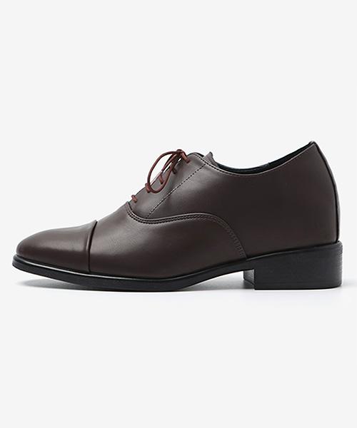 Pascorozen Jc1500-Br Бордовые 5-дырочные туфли-оксфорды с прямым носом Коричневые [250~280 мм]