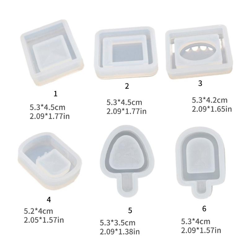 Quicksand Resin Moulds Unique Cup Shape Keychain Molds Resin Shaker Mould Cup Shape Quicksand Molds DIY Jewelry Pendant