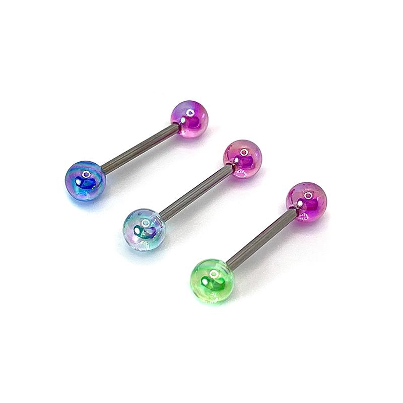 Titanium Steel Colorful Tongue Nails Piercing Body Studs Piercing Body Jewelry