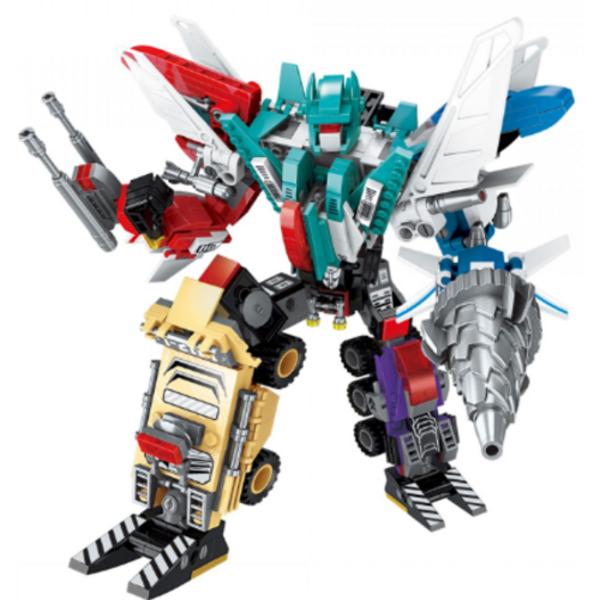 Pi Lego Compatible Block 001 6 Kinds of Coalesced Police Robots