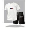 Summer Men's Quick Dry T-Shirts Sets Short Sleeve + Sports Shorts O-Neck Casual Home