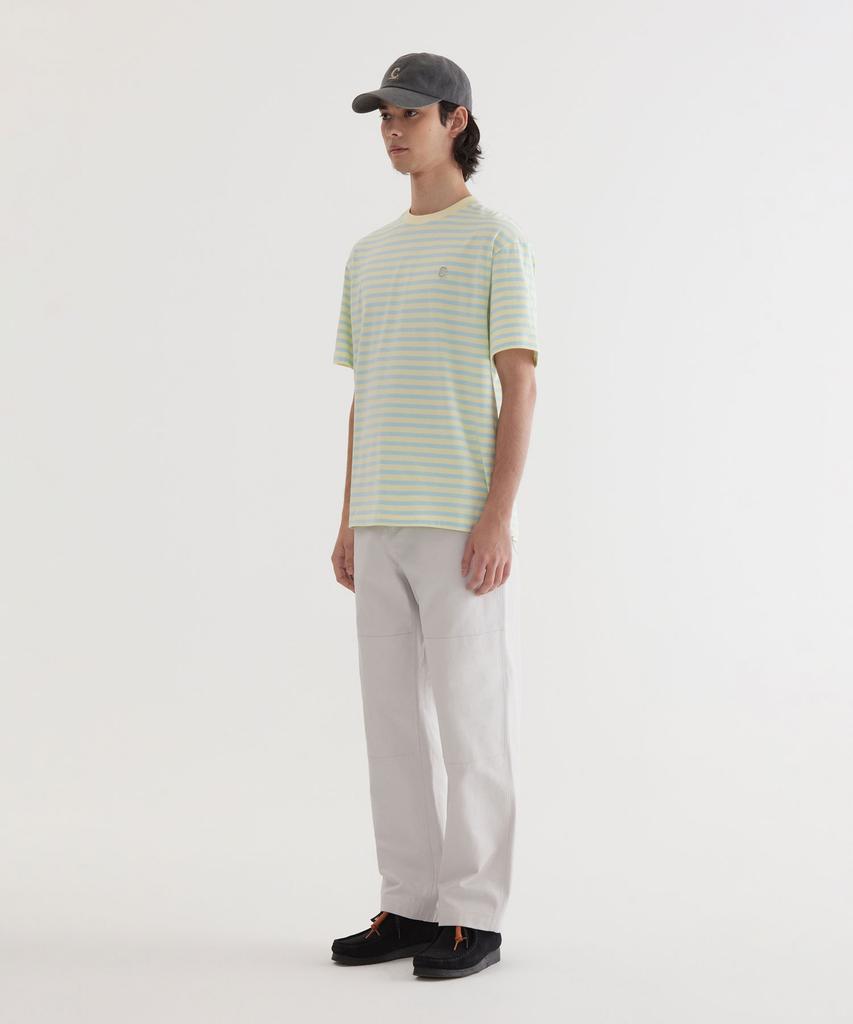 COVERNAT Basic Striped T-Shirt Lemon