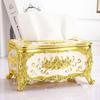 Light Luxury Napkin Holder European Style Desktop Tissue Box Tissue Box Holder  Restaurants