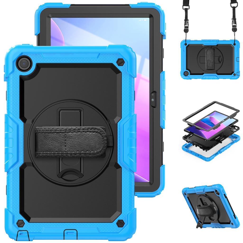 Case With Screen Protector For Lenovo Xiaoxin Pad 10.6 inch 2022 M10 Plus 3rd Gen TB125FU TB128FU 3-Layer Protection Armor Cover