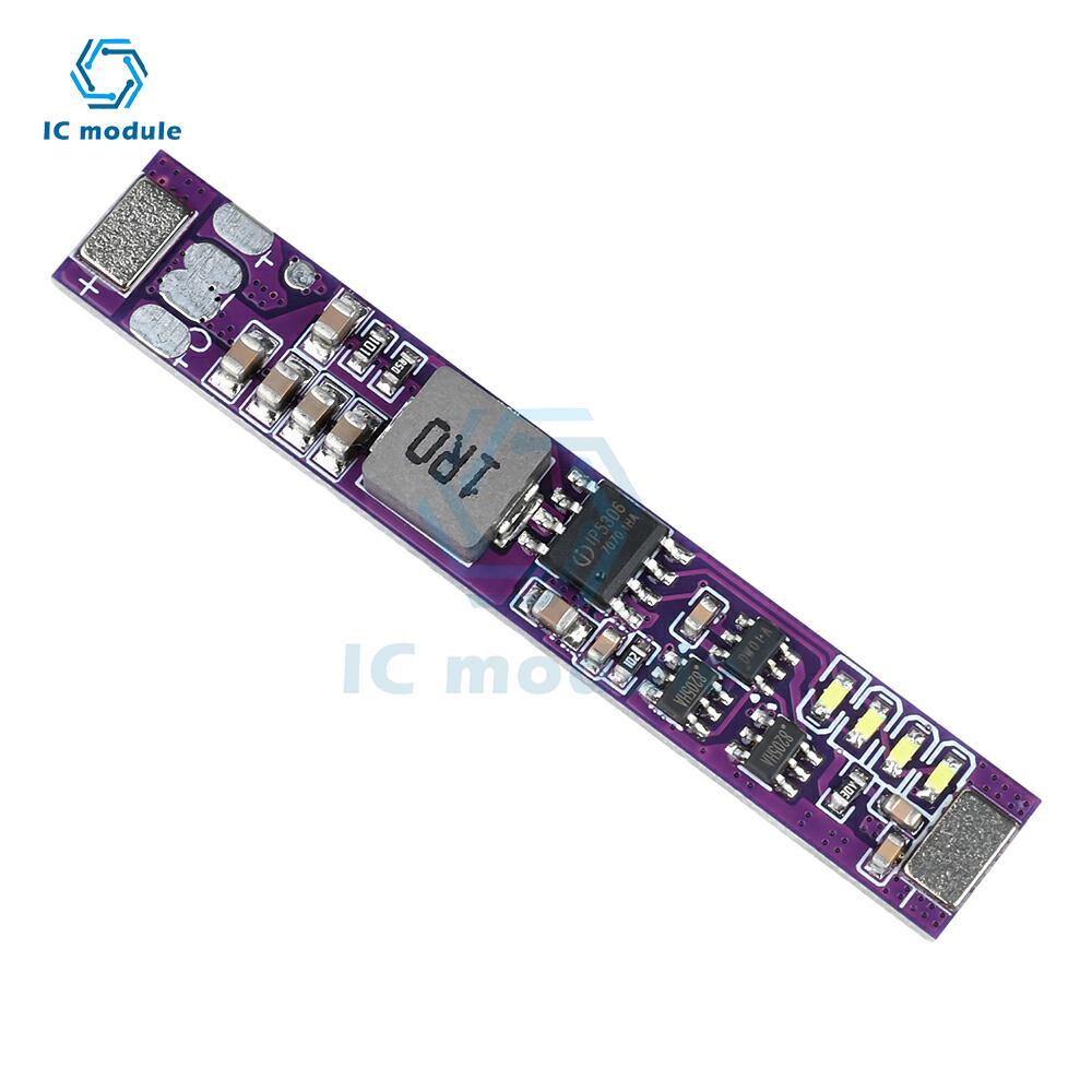 Мини плата для зарядки литиевых аккумуляторов DC 5V 2A, интегрированный модуль повышения напряжения и разряда для аккумуляторов 18650