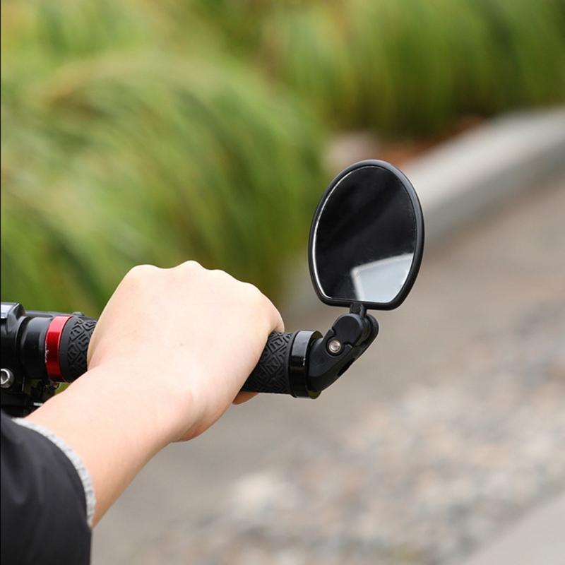 Bicycle Rearview Mirror Mountain Bike Road Car Folding Rearview Mirror Anti-collective Riding Equipment Square Rearview Mirror