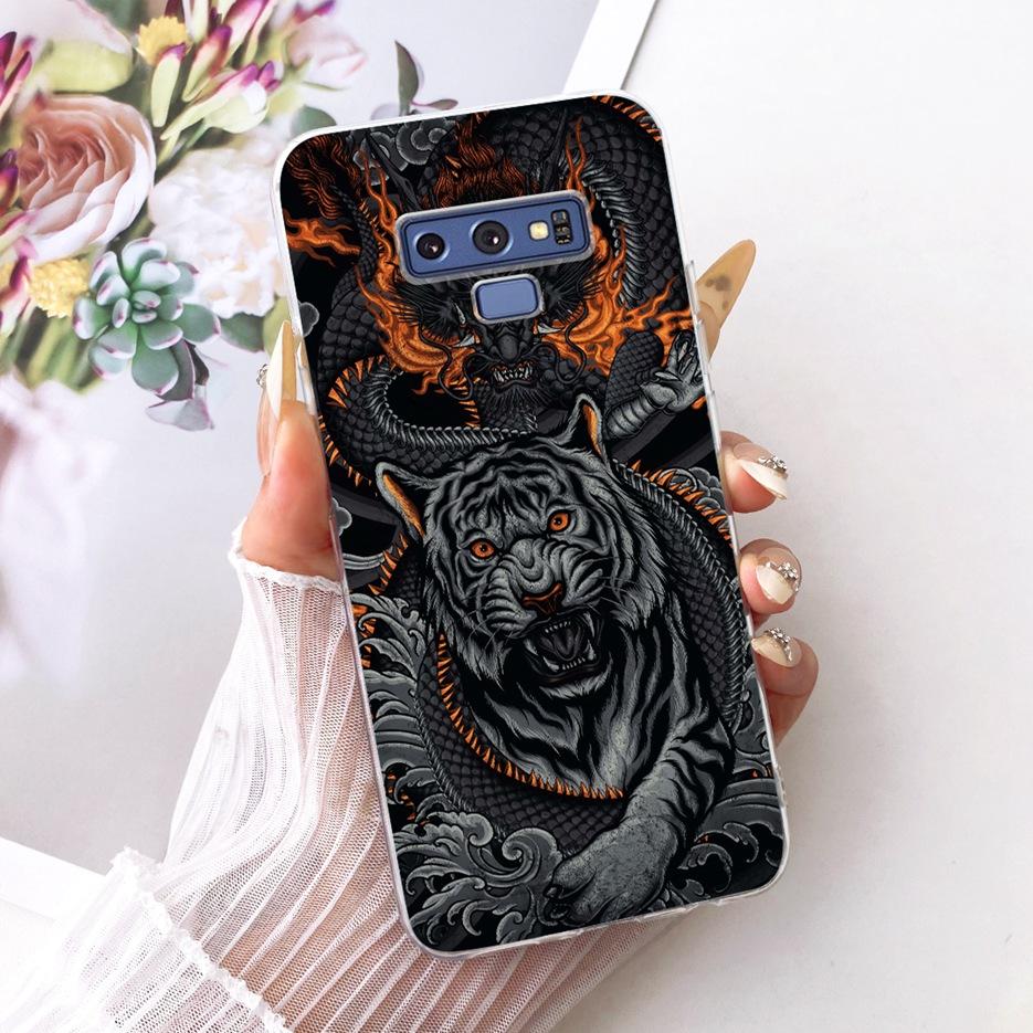 For Samsung Galaxy Note 9 Case SM-N960F Luxury Flower Butterfly Painted Cover Soft Slim Phone Case For Samsung Note 9 Note9 Bags