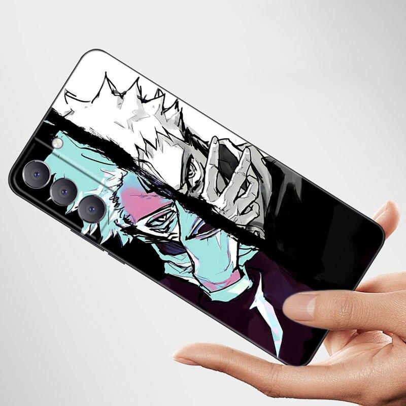 Чехол для телефона «Аниме дзюдзюцу кайсен» для Samsung Galaxy S22 Pro S21 S20 FE Ultra S10 Lite S10 S10E S9 S8 Plus, мягкий черный чехол из ТПУ