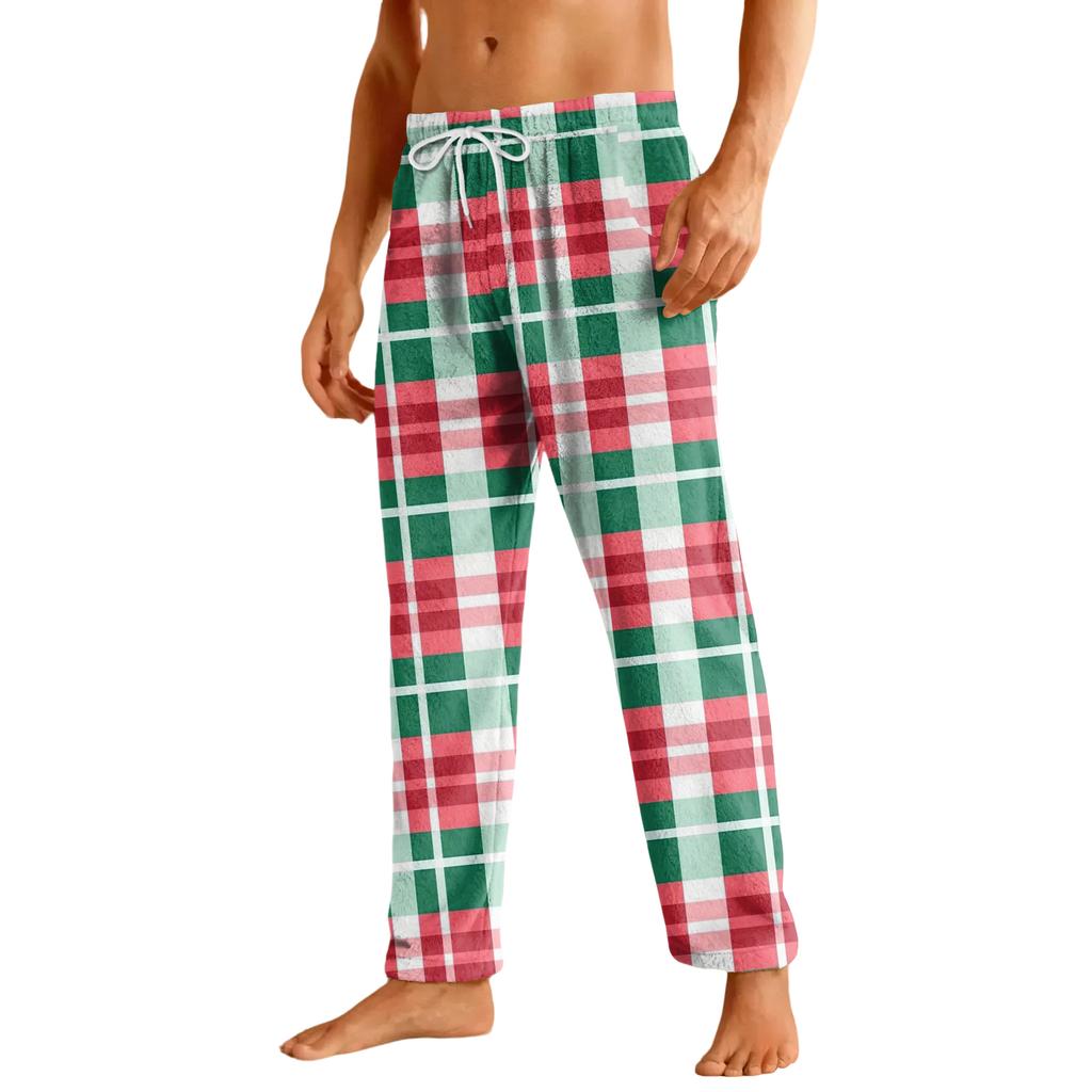 Men's Home Soft Pajama Pants Drawstring With Pockets Casual Sports Pants