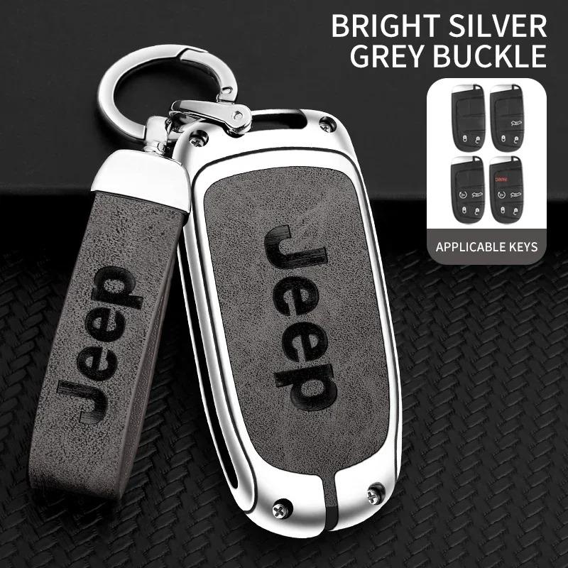 For Jeep Grand Cherokee WK2 KL Wrangler JK Commander Renegade Compass 2018 2022 Car Flip Key Case Cover Shell Fob Bag Accessory ALW1