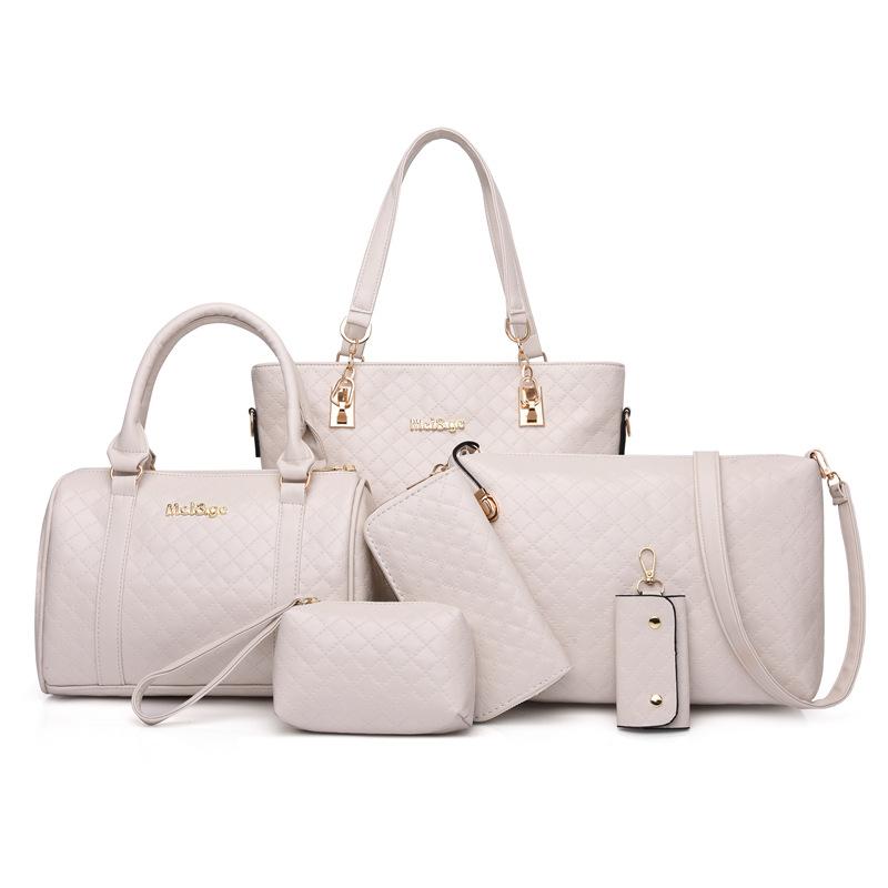 Женская сумка новый набор из пяти предметов большой вместимости, сумка для мамы и ребенка, модная и простая портативная сумка-мессенджер через плечо