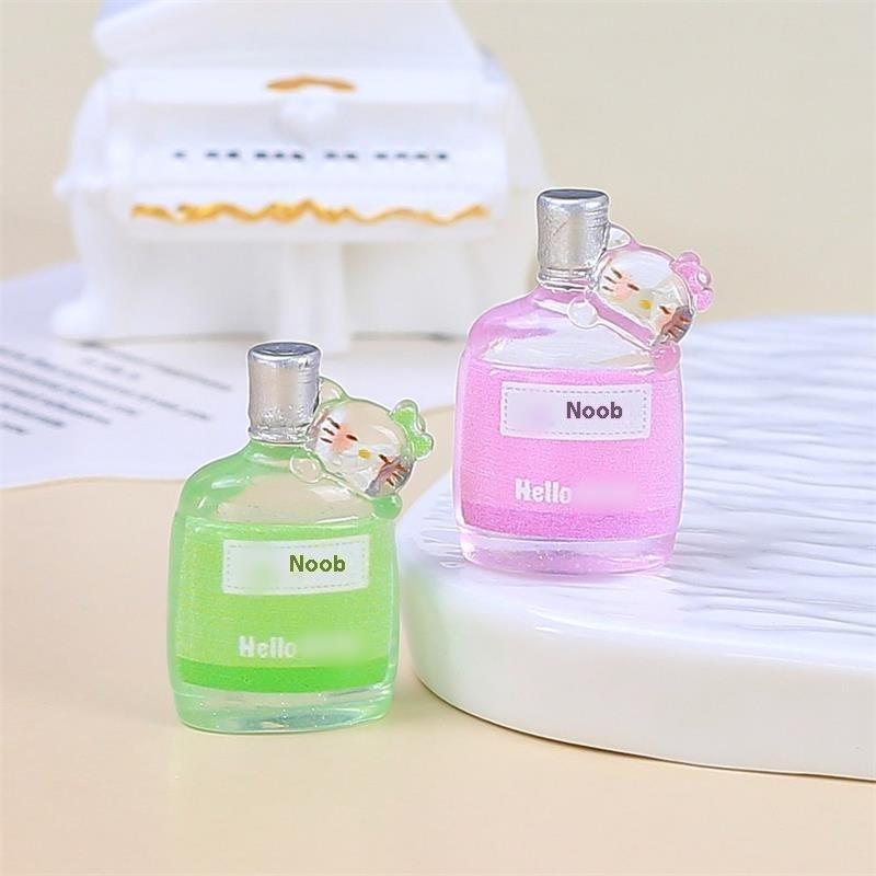 5 шт. Миниатюры для кукольного домика Модели бутылок для напитков Hello Kitty Кт Микроландшафтные украшения Декор Игрушки для ролевых игр DIY Аксессуары