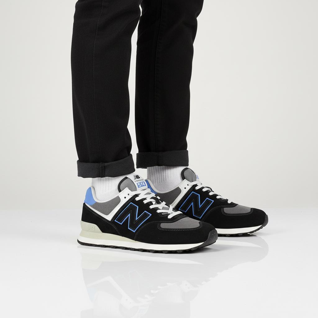 New Balance Классические 574 - Мужские кроссовки обувь Черный U574QRB ОРИГИНАЛ