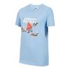 Nike Спортивная футболка Простая Модная Универсальная Классическая с Коротким Рукавом Детские Топы Небесно-голубой IF0601469