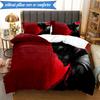 3PCS Bat Hero Printed Bedding Set For Bedroom dormitory,  Includes 1 Duvet Cover & 2 Pillowcases for All Seasons Home Decor Fan gifts